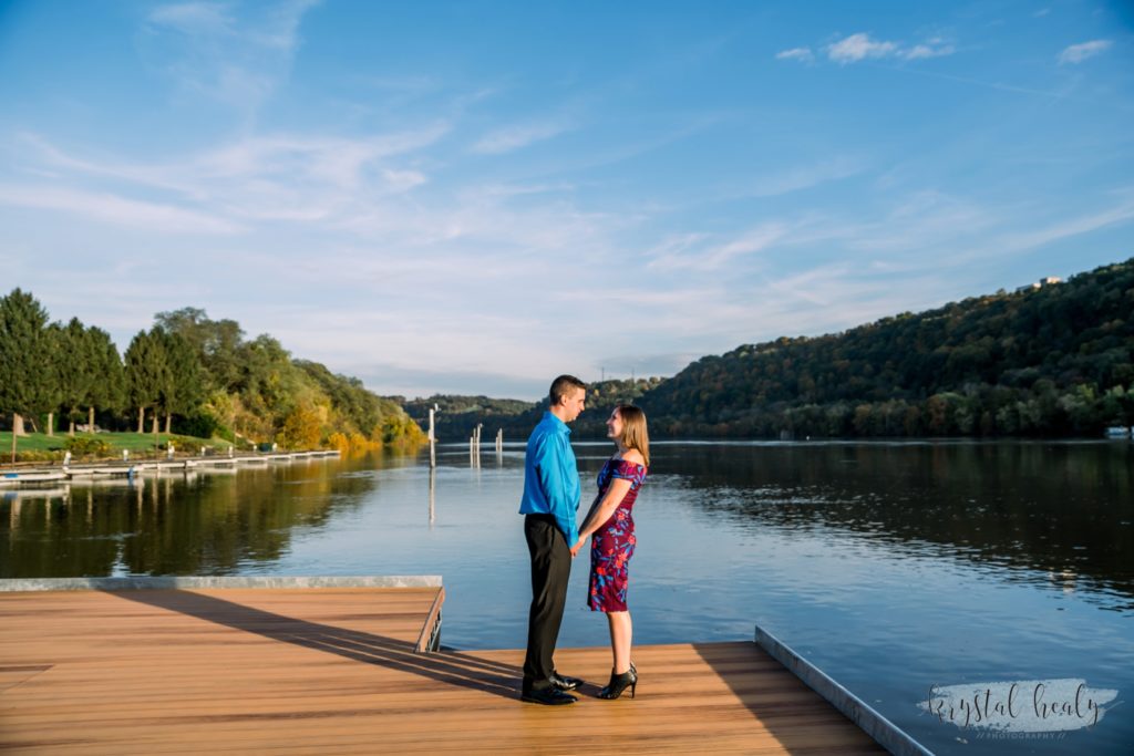 Riverfront Weddings Engagement Session Krystal Healy Photography
